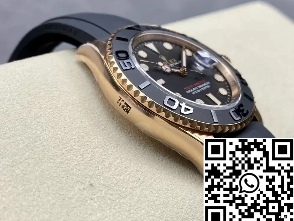 Dial Clean Factory Gold Master Rolex Yacht Black M126655-0002 Rose 1005